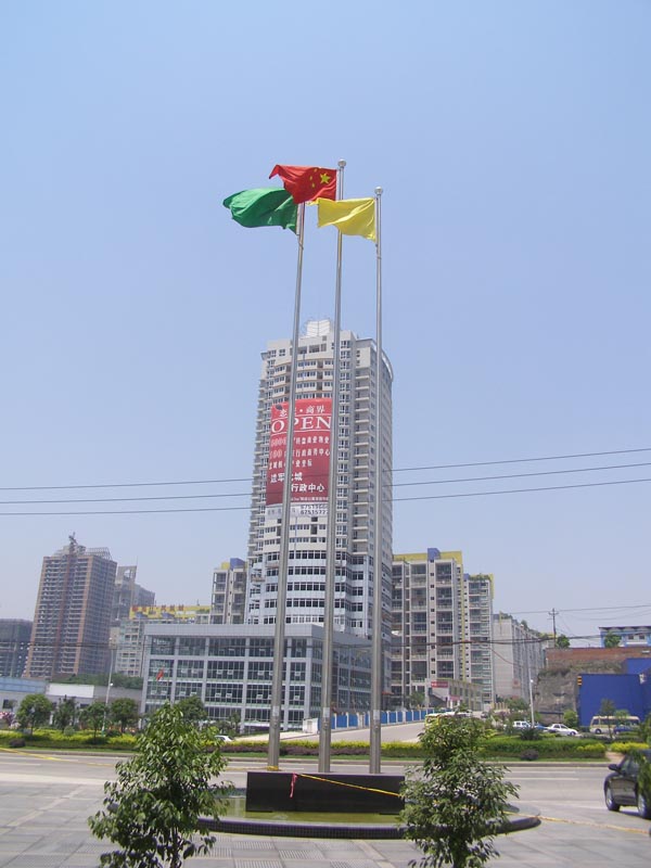 商場(chǎng) 錐形旗杆