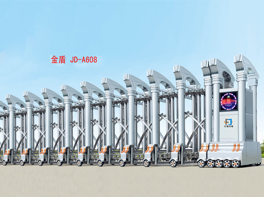 豪華不鏽鋼電動(dòng)伸縮門(mén)